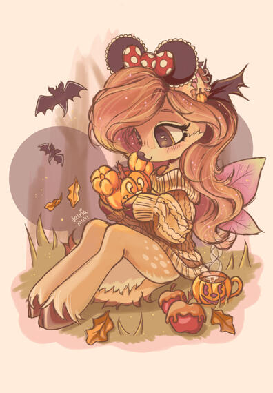 Mickey pumpkin & Faeria